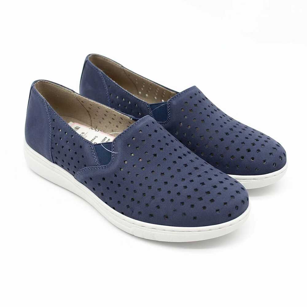 Munro White-Blue Sneakers | Women’s US6.5 Regular